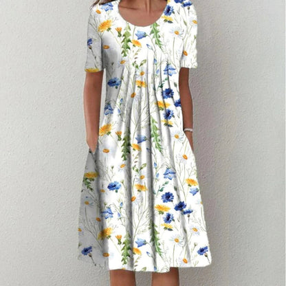Emelie – Elegant Layered Tummy-Coverage Dress