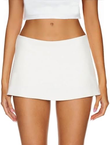 From Harper - Low Waist Mini Skirt with Built-in Shorts