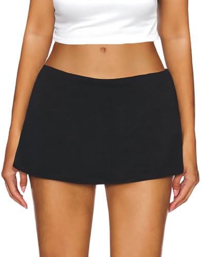 From Harper - Low Waist Mini Skirt with Built-in Shorts
