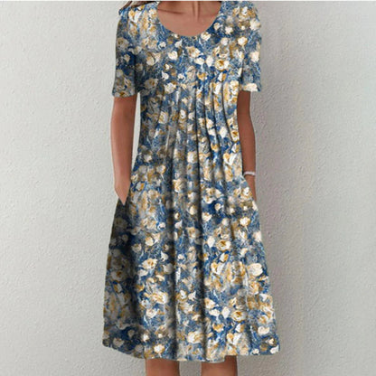 Emelie – Elegant Layered Tummy-Coverage Dress