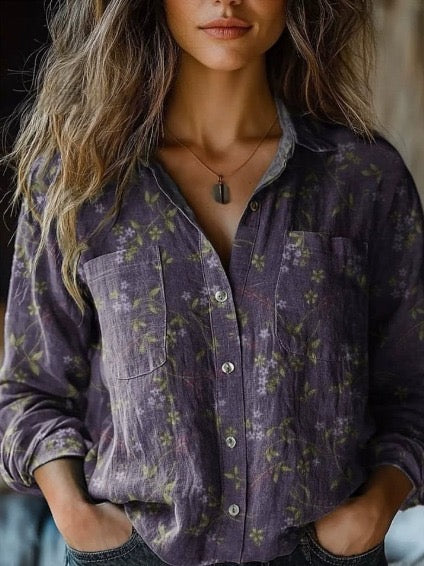 Georgeena | Vintage Cotton Long Sleeve Shirt