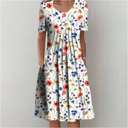 Emelie – Elegant Layered Tummy-Coverage Dress