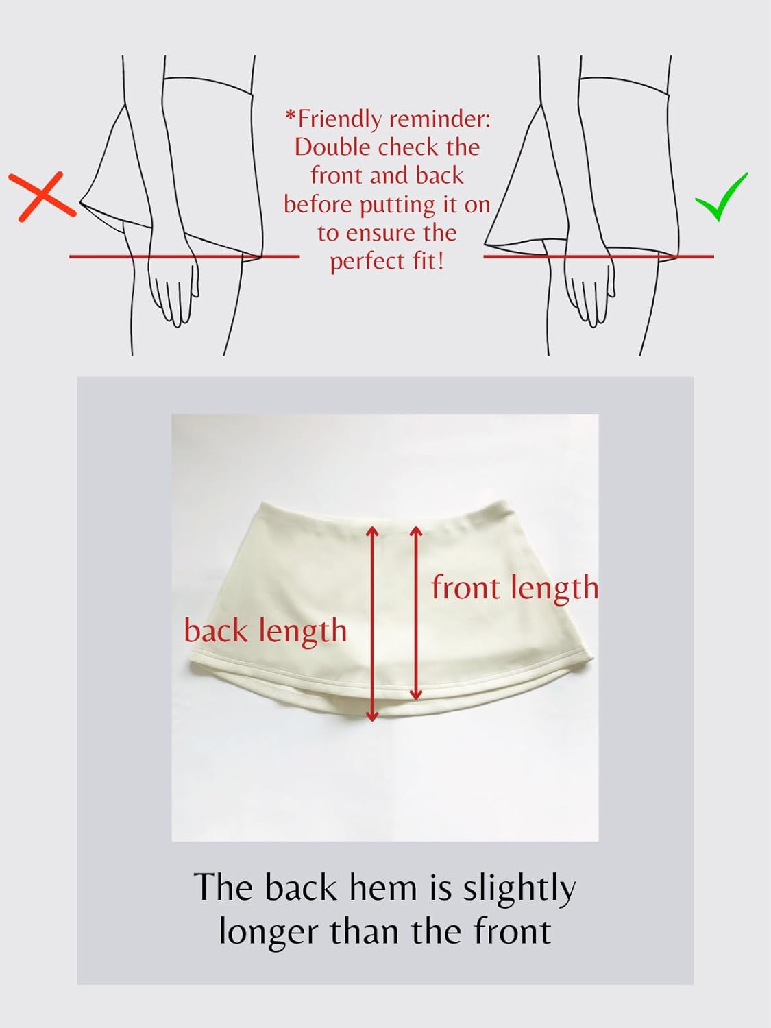 From Harper - Low Waist Mini Skirt with Built-in Shorts